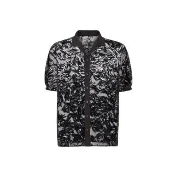 DSQUARED 2 Sequin Embroidered Short Sleeved Shirt