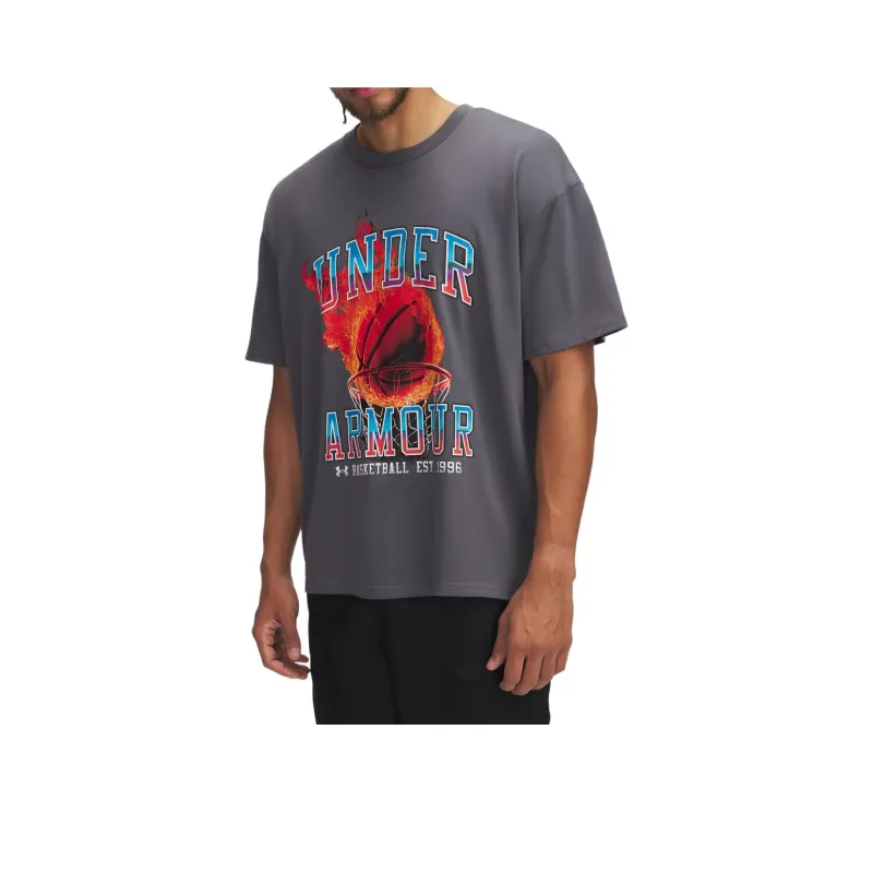 Under Armour Hoops T Shirt Men's Gray-0