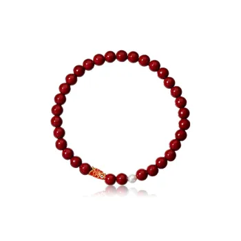 QLADY Reconstructed Cinnabar Bracelets Unisex
