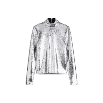 H&M Sequined Shirt Mens