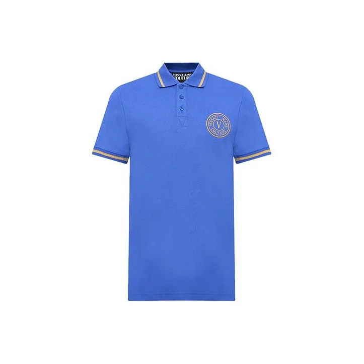 VERSACE JEANS COUTURE SS24 Polo Shirt Men's Royal Blue-7