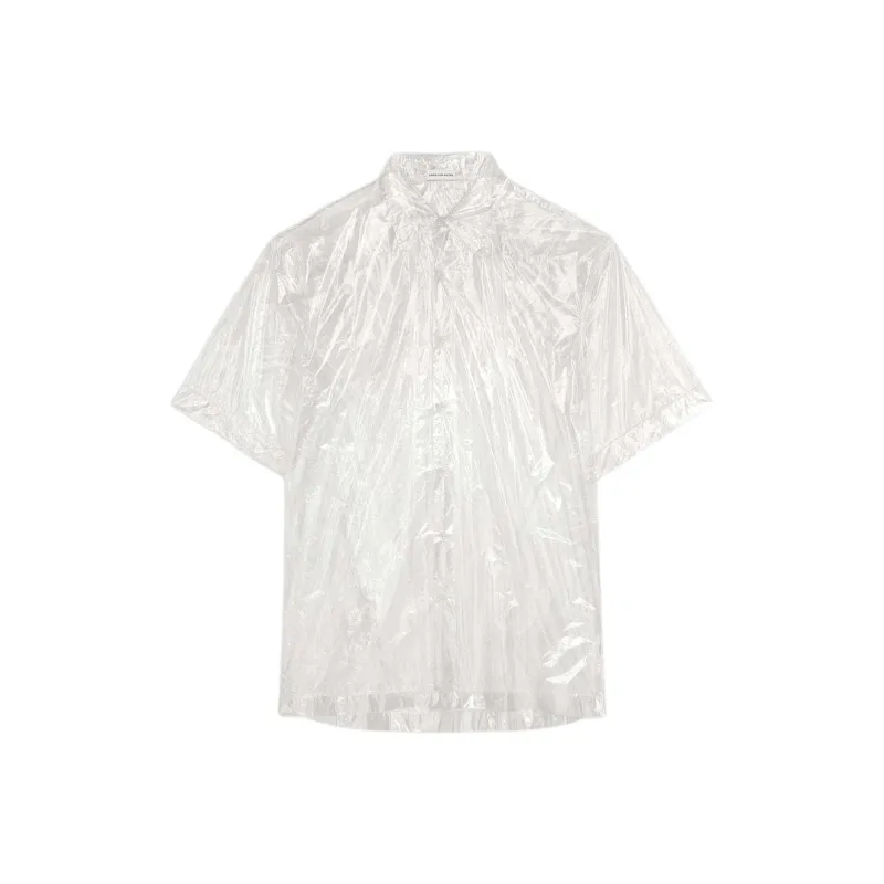 DRIES VAN NOTEN Transparent Short sleeved Shirt-0