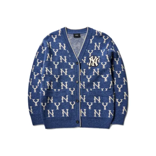 MLB Old Flower Sweaters Unisex Blue