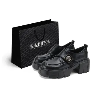 Safiya Chunky Heel Loafers Women's