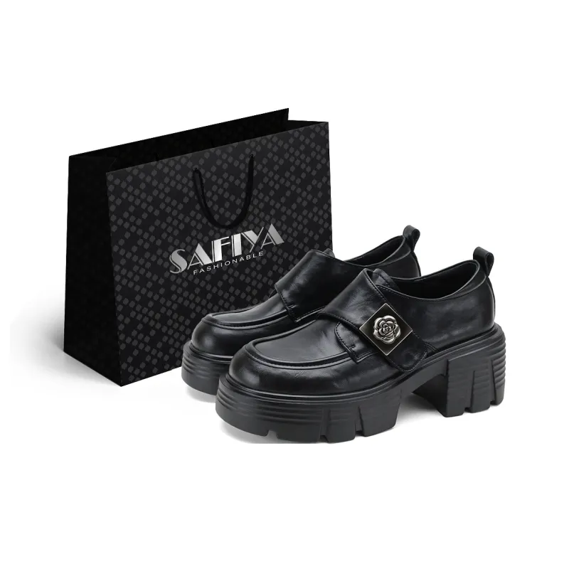 Safiya Chunky Heel Loafers Women's-0