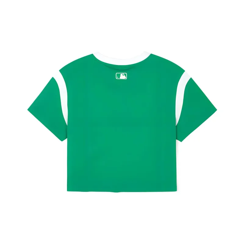 MLB Drop Shoulder Sleeve T Shirt Women's Green-1