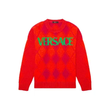 VERSACE Sweaters Men Orange