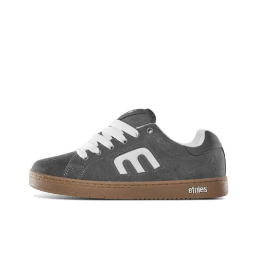 ETNIES Abrasion Resistant Slip Resistant Low Top Skateboard Shoes Unisex Gray