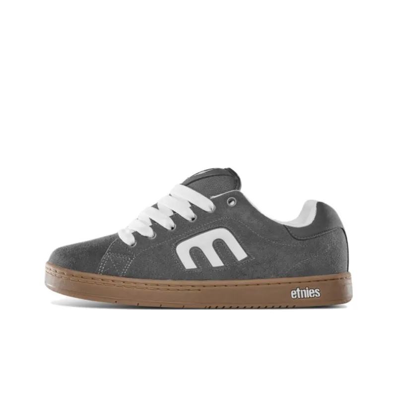 ETNIES Abrasion Resistant Slip Resistant Low Top Skateboard Shoes Unisex Gray-0