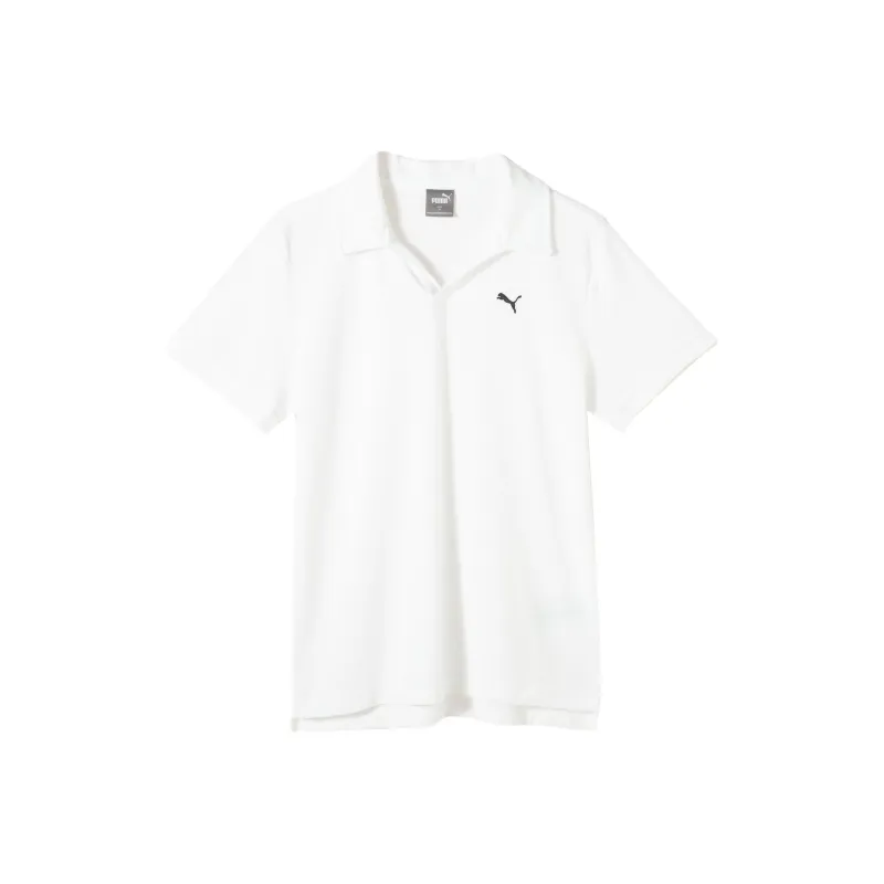 PUMA PILE OPEN Polo Shirt Men's White-0