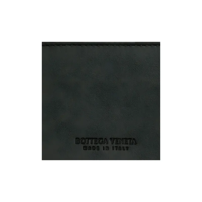Bottega Veneta Cow Leather Business Card Holder Men's Dark Green-4