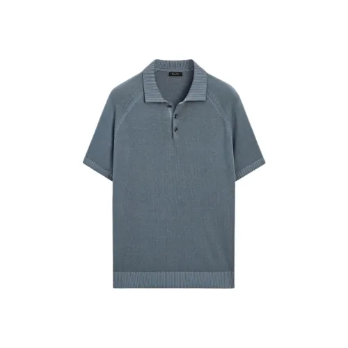 Massimo Dutti Polo Shirt Men's Blue