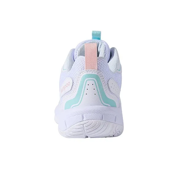 KUMPOO Cushioning, Breathable, Supportive Low Top Badminton Shoes Unisex White/Blue/Pink-3