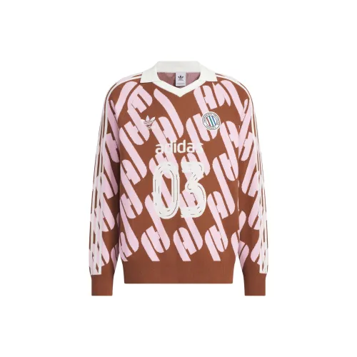 Adidas Originals ADCBC FW24 Adicolor Sweatshirt Unisex Dark Brown/Pink