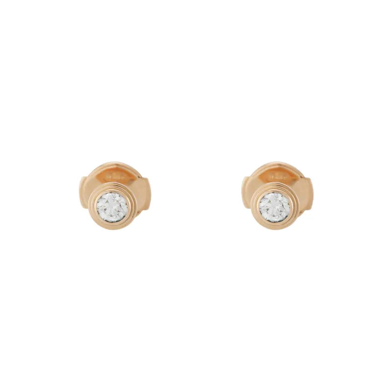 CARTIER Karat Gold Stud Earrings Women's-0