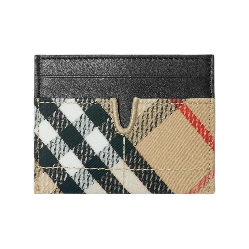 Burberry Polyester Card Holder Women's Sand-1