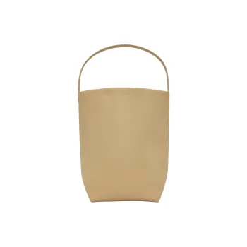 THE ROW N/S Park Leather Shoulder Bag Large Size Women's Beige