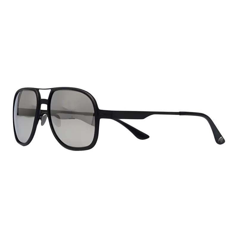 STEFANO RICCI Titanium Aviator Sunglasses Men's Black-0