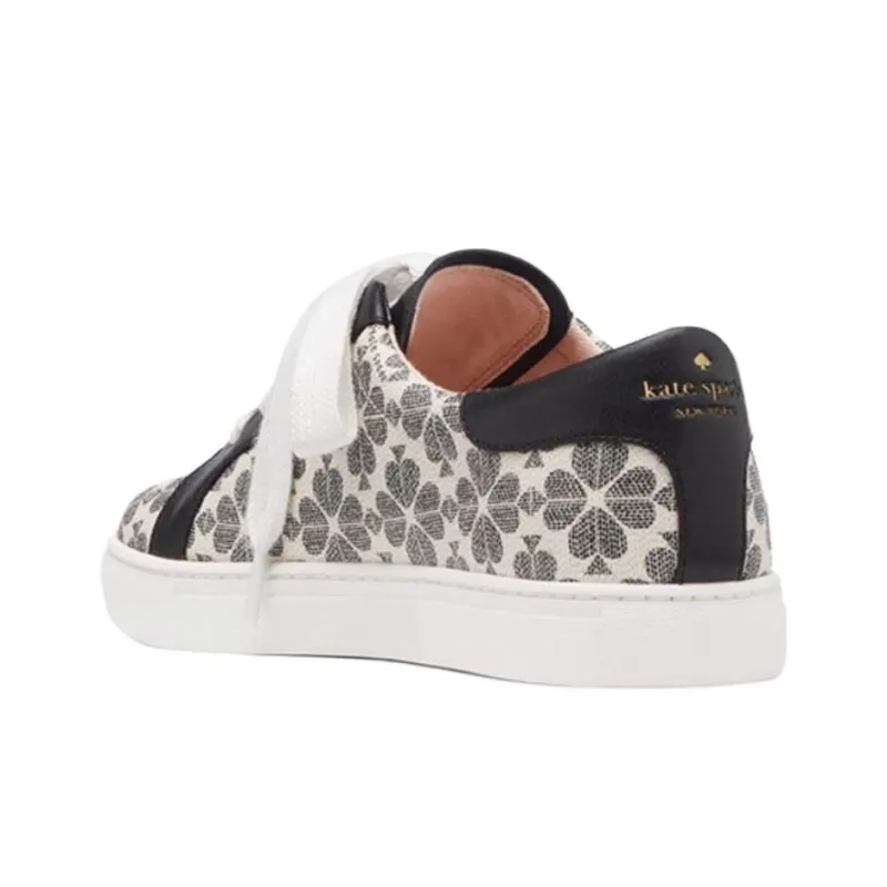Kate Spade Erin Low Top Skateboard Shoes Women's Black White-3