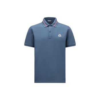 Moncler Logo patch Piqué Polo Shirt