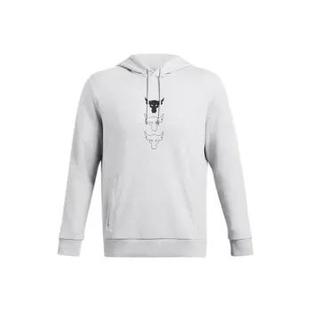Under Armour x JUSHIQIANGSEN LIANMINGKUAN ProjectRock FW24 Rival Flc Sweatshirt Men's Halo Gray