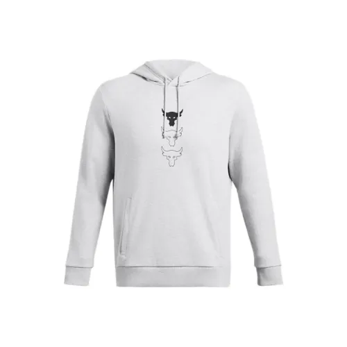 Under Armour x JUSHIQIANGSEN LIANMINGKUAN ProjectRock FW24 Rival Flc Sweatshirt Men's Halo Gray