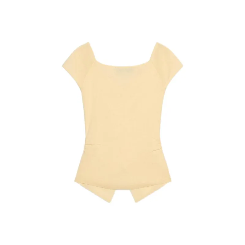 ZARA T Shirts Women's Yellow-1