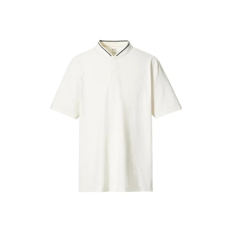 UNIQLO Polo Shirts Men Ivory-0