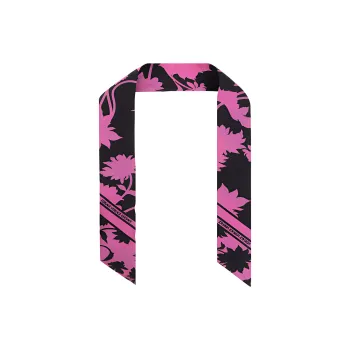 VERSACE Floral Silk Scarf Tie