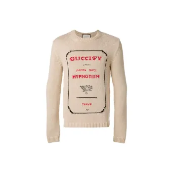 GUCCI Sweater Men's Milk Tea Beige