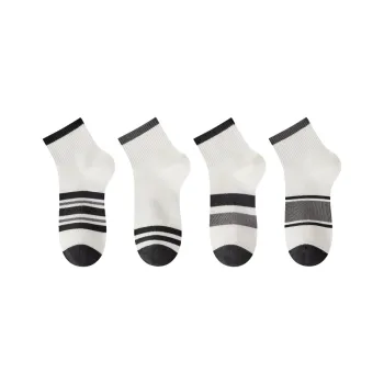 FAIRWHALE Ankle Socks Unisex 4 Pack