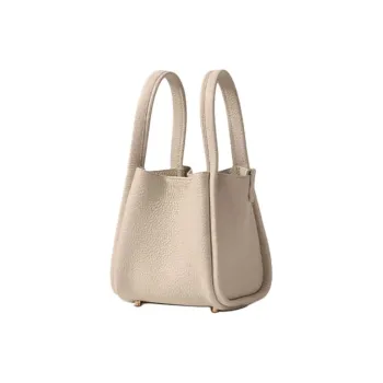 Songmont Cow Leather Basket Bag, Bucket Bag, Shoulder Bag, Crossbody Bag, Handbag Trumpets Women's Multicolor