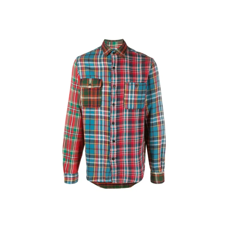 Polo Ralph Lauren Patchwork Plaid check Cotton Shirt-0