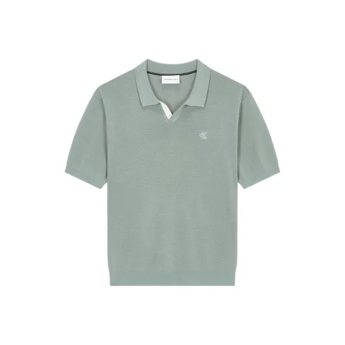 CALVIN KLEIN Polo Shirt Men's Green