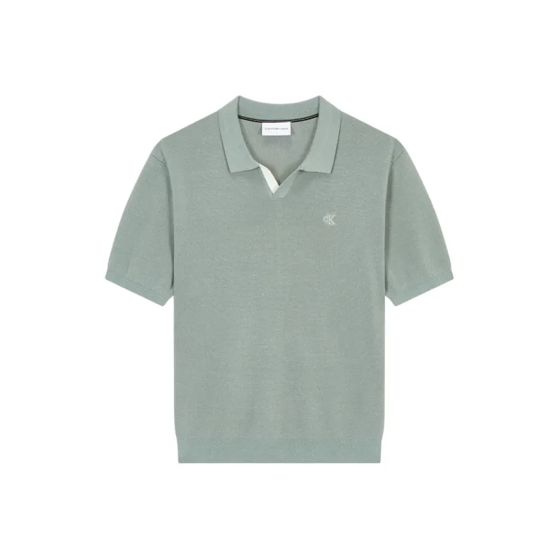 CALVIN KLEIN Polo Shirt Men's Green-0