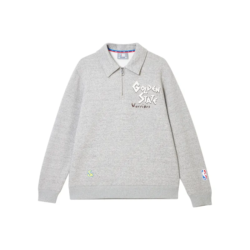 JACK JONES· x NBA Sweatshirt Men's Light Heather Gray-0