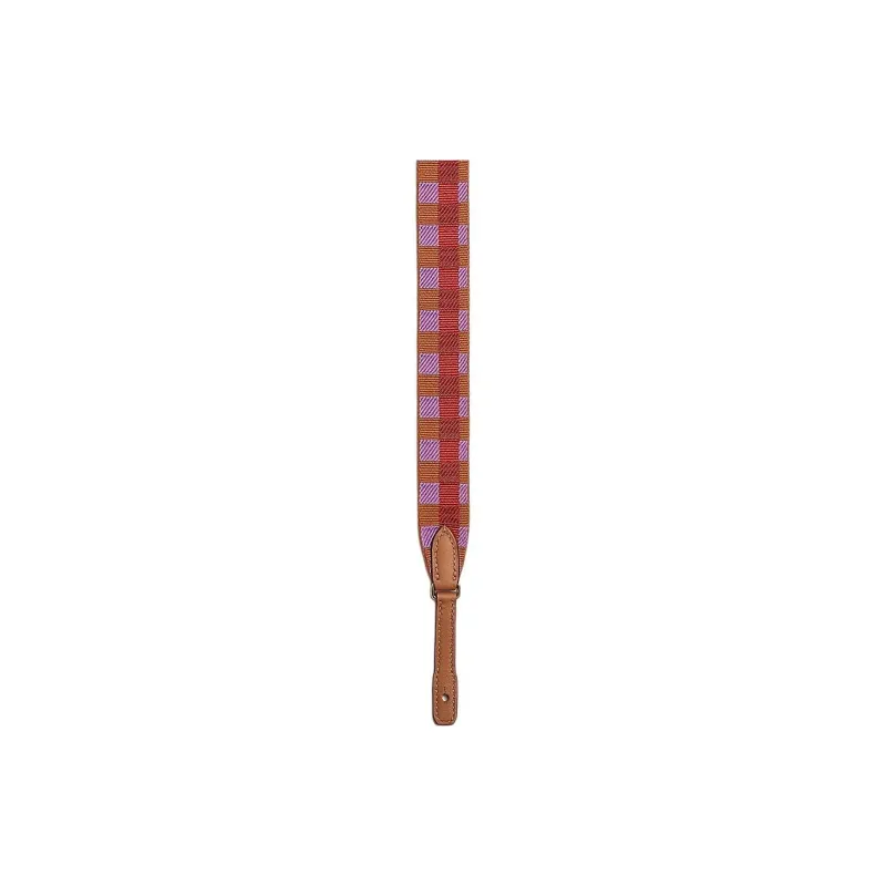 HERMES Maxi Quadrille Canvas With Swift Calfskin Bag Strap Women's Water Mimosa & Palma & Duchess Red & Gold-0