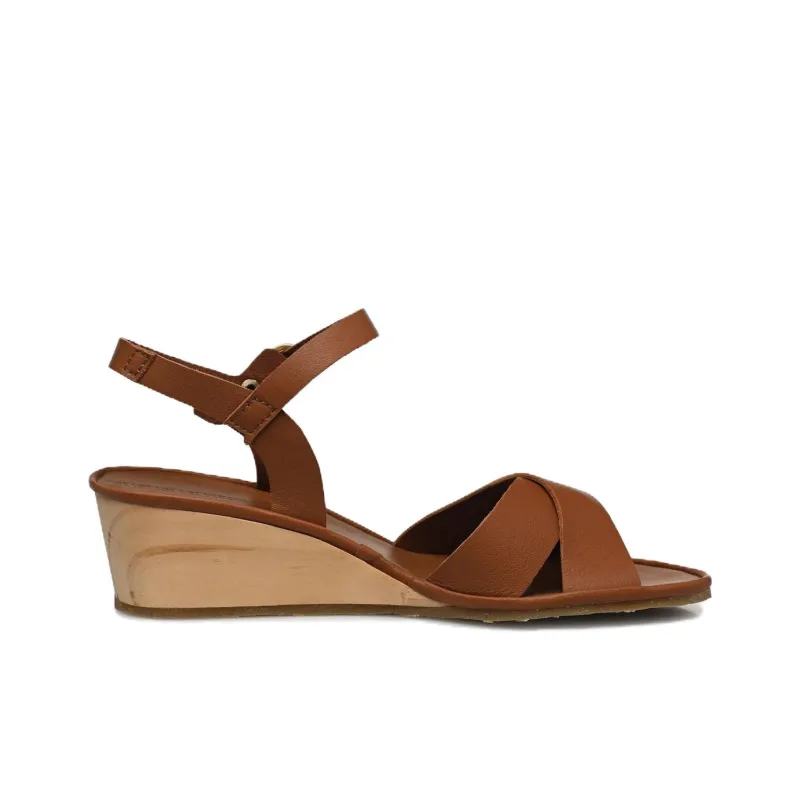El Naturalista One Strap Sandals Women's Brown-1