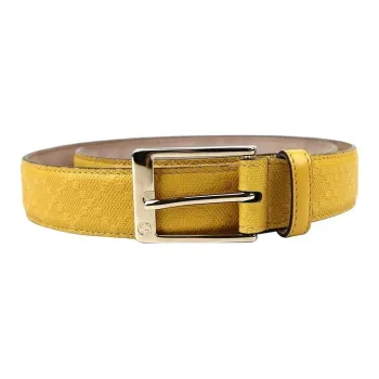 GUCCI Leather, Metal, Metal Leather Belts Men's Multicolor 2CM