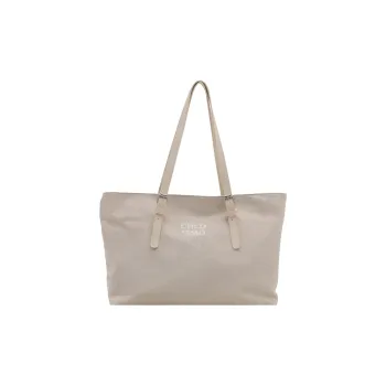 Yalu PC Tote Bag, Shopping Bag, Shoulder Bag Unisex White/Coffee/Brown