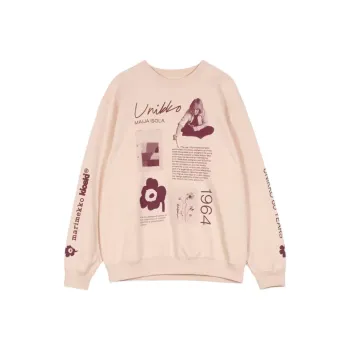 Marimekko Sweatshirt Unisex Light Rose Red