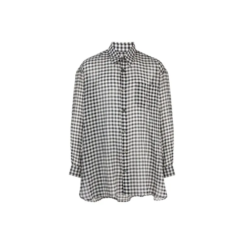 OUR LEGACY Darling Checkerboard-print Shirt-0
