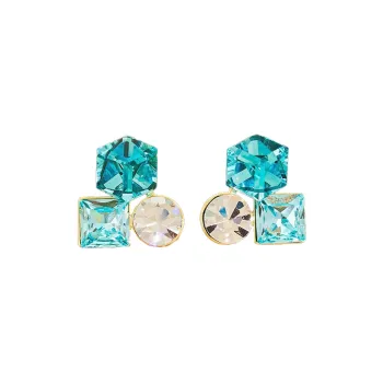 QIANFANGDAHUANGYE Zircon Stud Earrings Women's