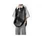 Black with White Collar