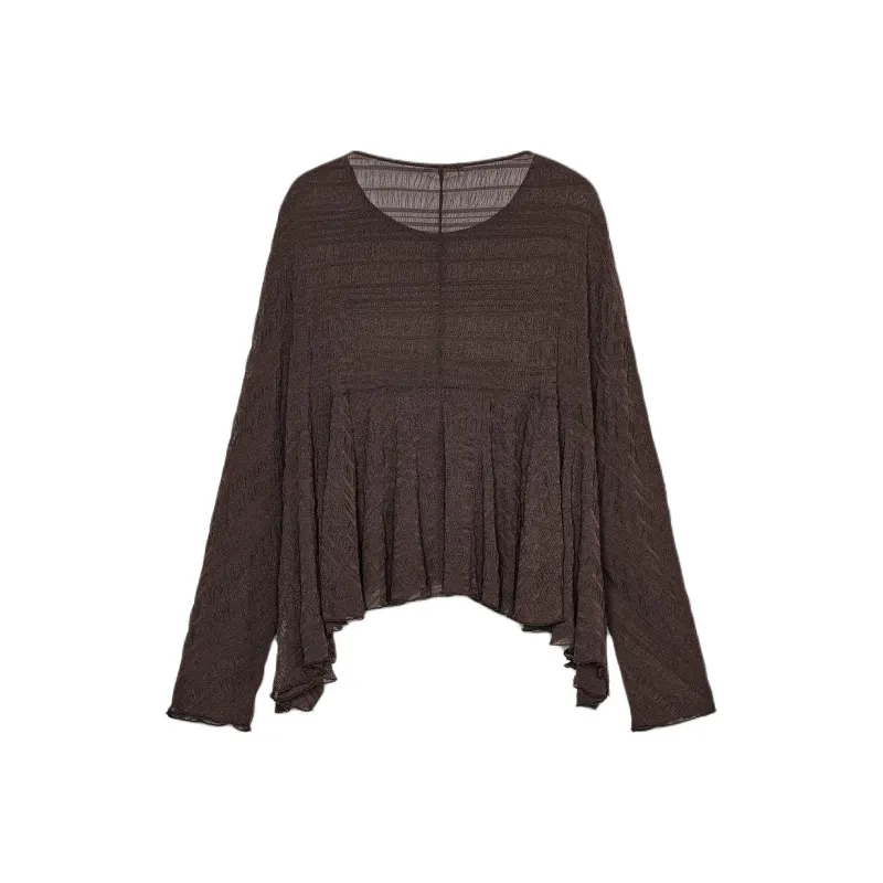 ZARA T Shirts Women's Chocolate-1