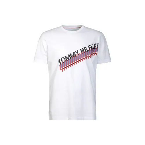 tommy Sandal Hilfiger T Shirt Men's White