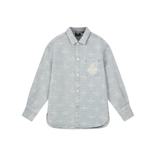 Palladium Shirt Unisex Denim Iris Flower
