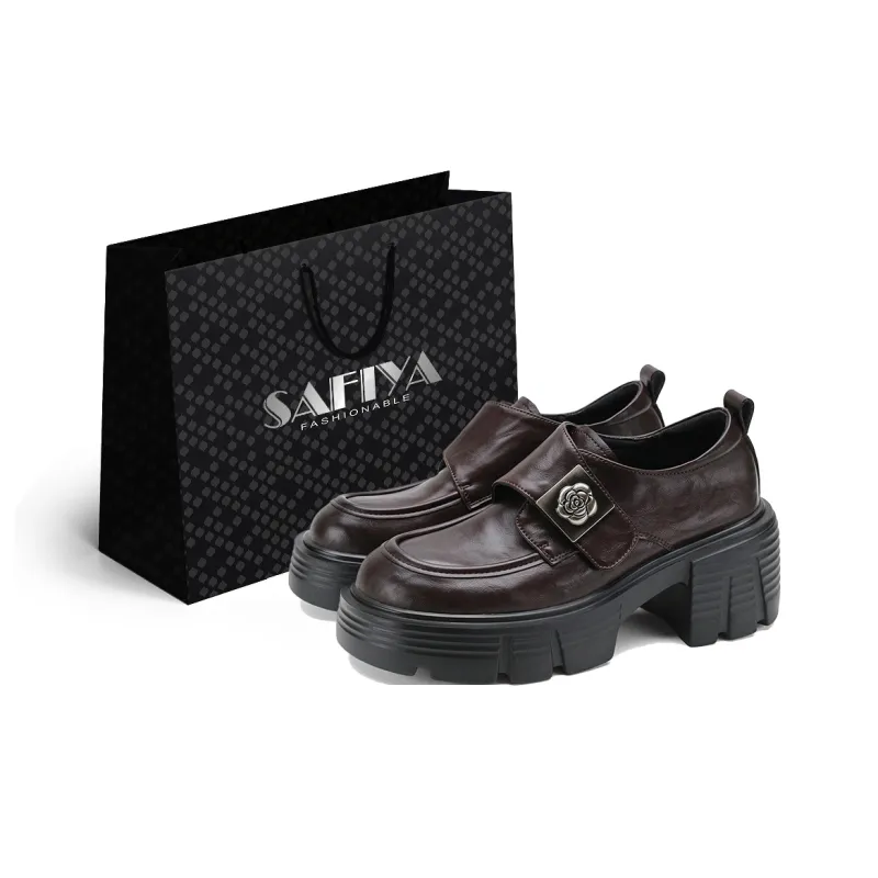 Safiya Chunky Heel Loafers Women's-7