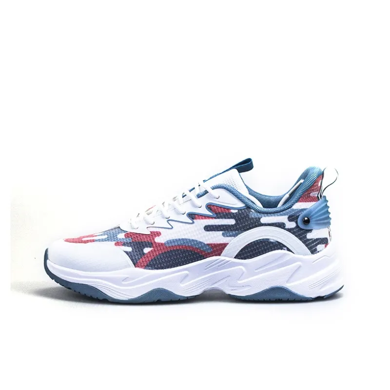 JSWEI Anti Slip Wear Resistant Low Top Chunky Sneakers Men's-7