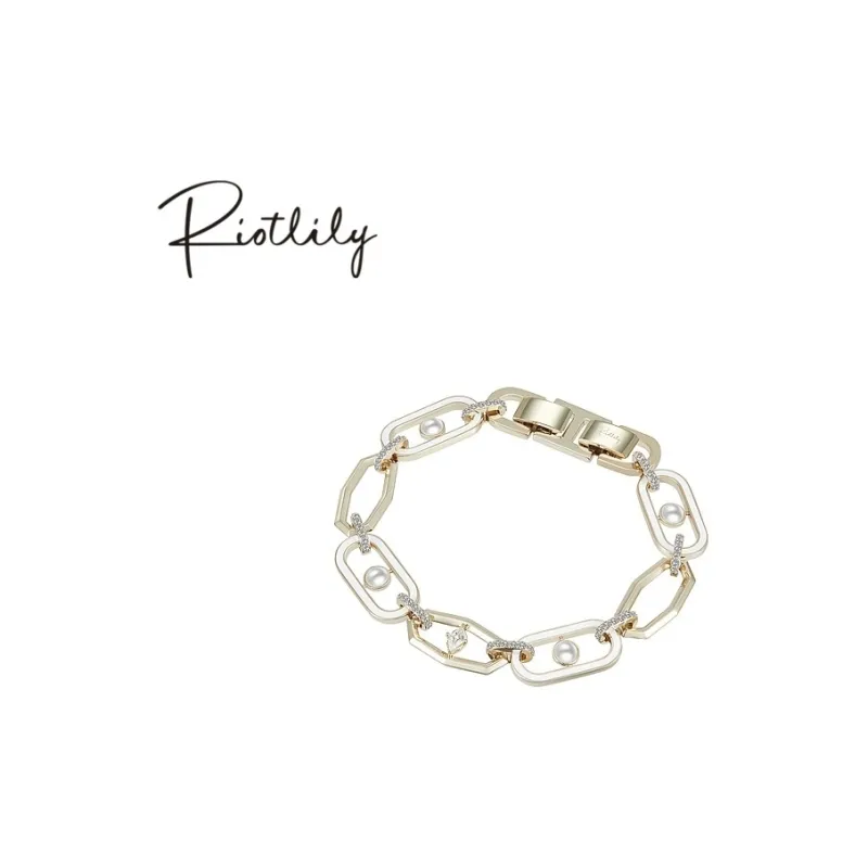 RiotLILY Artificial Pearl Bracelets Women's-2